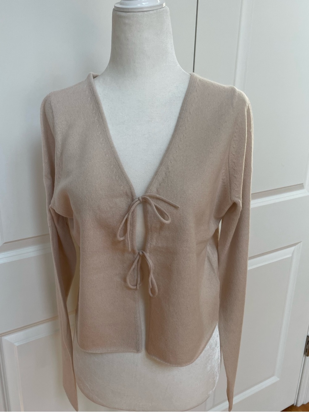 Tie-Front Cashmere Cardigan from NakedCashmere